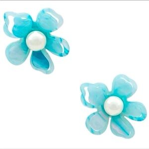 LELE sadoughi pearl Azalea Button statements earrings